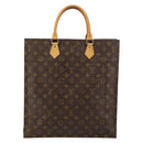 LOUIS VUITTON Monogram Sac Plat Hand Bag M51140 LV Auth 142773-2