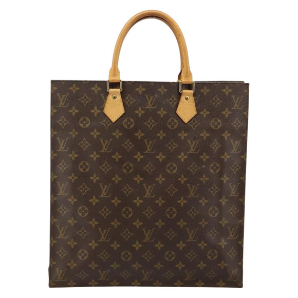 LOUIS VUITTON Monogram Sac Plat Handtasche M51140 LV Auth 142773