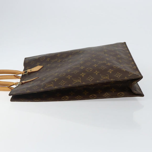 LOUIS VUITTON Monogram Sac Plat Handtasche M51140 LV Auth 142773