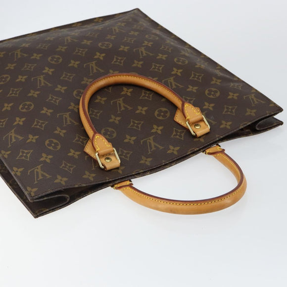 LOUIS VUITTON Monogram Sac Plat Handtasche M51140 LV Auth 142773