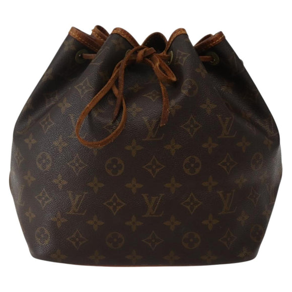 LOUIS VUITTON Monogram Petit Noe Shoulder Bag M42226 LV Auth 142774
