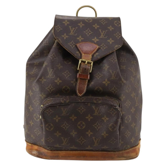 LOUIS VUITTON Monogram Montsouris GM Backpack M51135 LV Auth 142777