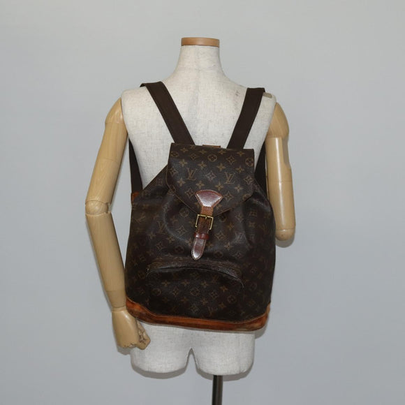 LOUIS VUITTON Monogram Montsouris GM Backpack M51135 LV Auth 142777