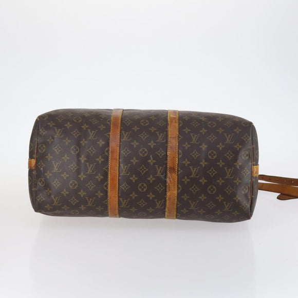 LOUIS VUITTON Monogram Keepall Bandouliere 50 Hand Bag M41416 LV Auth 142778