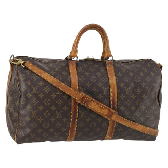 LOUIS VUITTON Monogram Keepall Bandouliere 50 Handtas M41416 LV Auth 142778