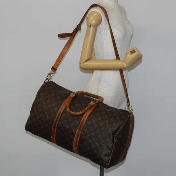 LOUIS VUITTON Monogram Keepall Bandouliere 50 Handtas M41416 LV Auth 142778