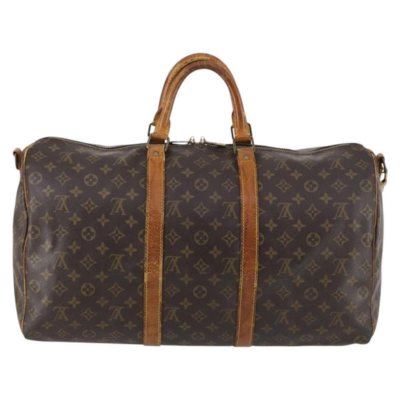 LOUIS VUITTON Monogram Keepall Bandouliere 50 Handtas M41416 LV Auth 142778