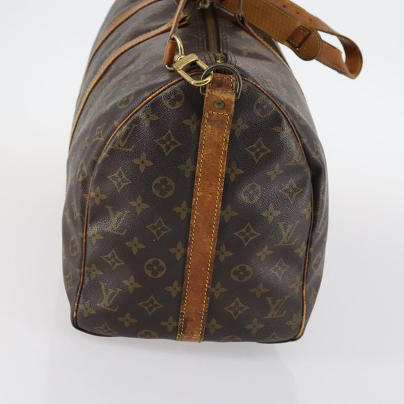 LOUIS VUITTON Monogram Keepall Bandouliere 50 Hand Bag M41416 LV Auth 142778