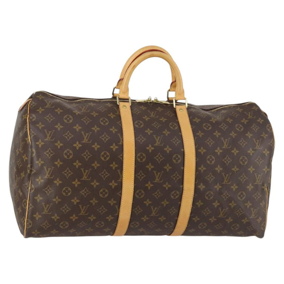 LOUIS VUITTON Monogram Keepall 55 Boston Bag M41424 LV Auth 142779
