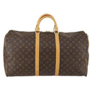 LOUIS VUITTON Monogram Keepall 55 Boston Bag M41424 LV Auth 142779-2