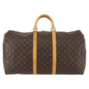 LOUIS VUITTON Monogram Keepall 55 Boston Bag M41424 LV Auth 142779-3