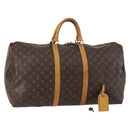 LOUIS VUITTON Monogram Keepall 55 Boston Bag M41424 LV Auth 142780-1