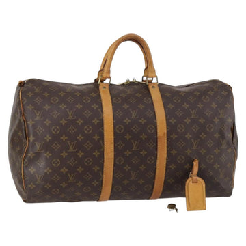 LOUIS VUITTON Monogram Keepall 55 Boston Bag M41424 LV Auth 142780