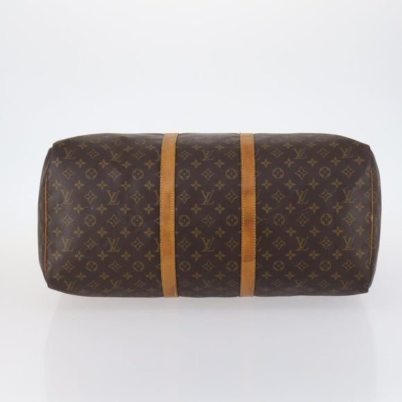 LOUIS VUITTON Monogram Keepall 55 Boston Bag M41424 LV Auth 142780