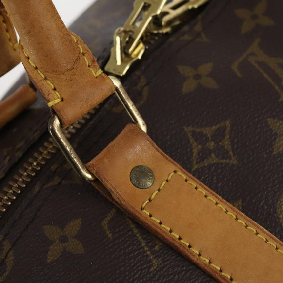 LOUIS VUITTON Monogram Keepall 55 Boston Bag M41424 LV Auth 142780