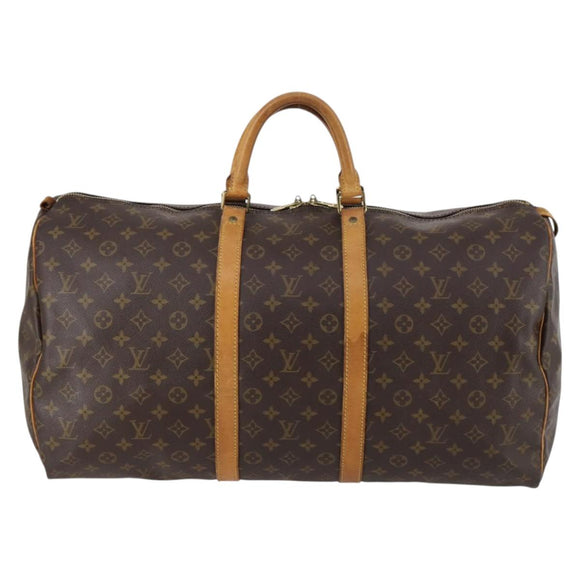 LOUIS VUITTON Monogram Keepall 55 Boston Bag M41424 LV Auth 142780