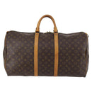 LOUIS VUITTON Monogram Keepall 55 Boston Bag M41424 LV Auth 142780-13