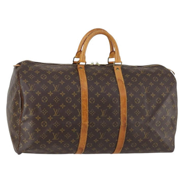 LOUIS VUITTON Monogram Keepall 55 Boston Bag M41424 LV Auth 142781