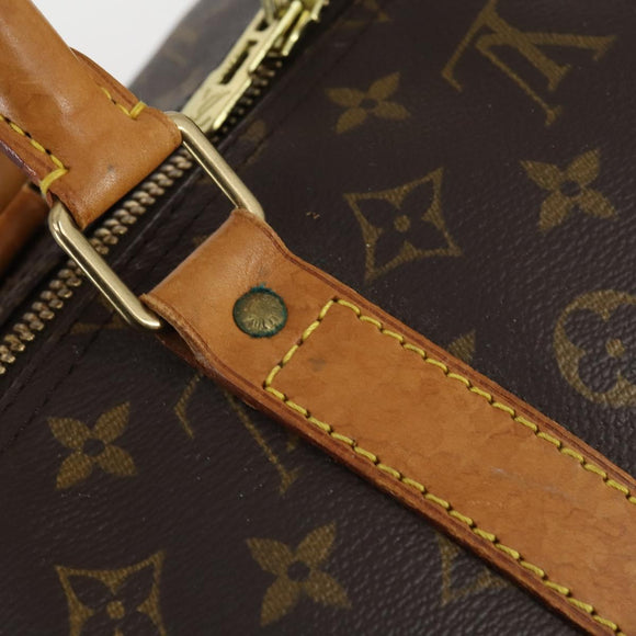 LOUIS VUITTON Monogram Keepall 55 Boston Bag M41424 LV Auth 142781