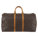 LOUIS VUITTON Monogram Keepall 55 Boston Bag M41424 LV Auth 142781-2