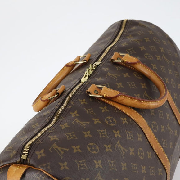 LOUIS VUITTON Monogram Keepall 55 Boston Bag M41424 LV Auth 142781