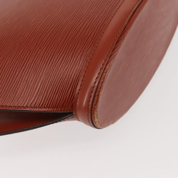 LOUIS VUITTON Epi Saint Jacques Hand Bag Brown M52263 LV Auth 142783