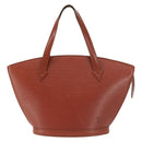 LOUIS VUITTON Epi Saint Jacques Hand Bag Brown M52263 LV Auth 142783-13