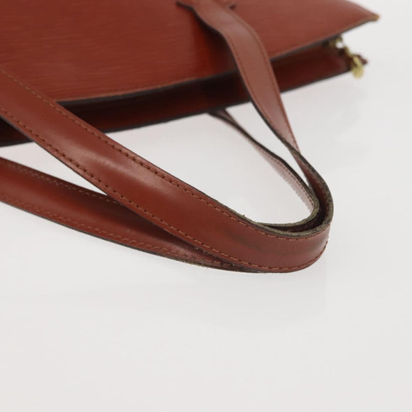 LOUIS VUITTON Epi Saint Jacques Hand Bag Brown M52263 LV Auth 142783