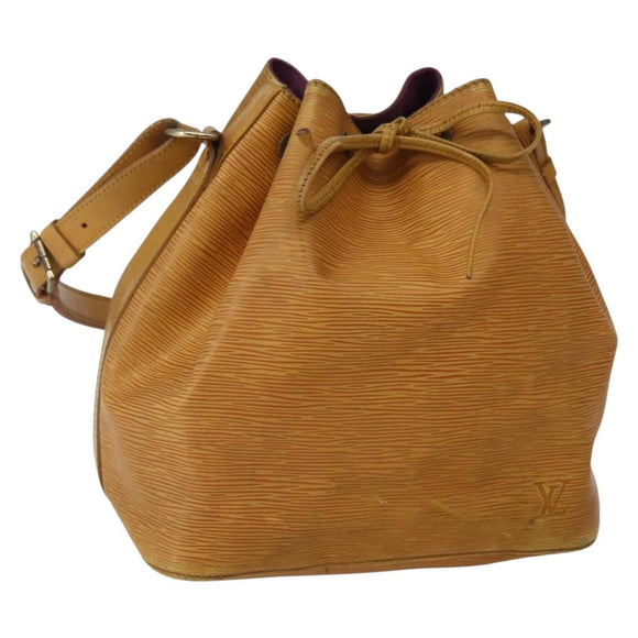 LOUIS VUITTON Epi Petit Noe Shoulder Bag Yellow M44109 LV Auth 142786