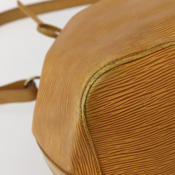 LOUIS VUITTON Epi Petit Noe Shoulder Bag Yellow M44109 LV Auth 142786