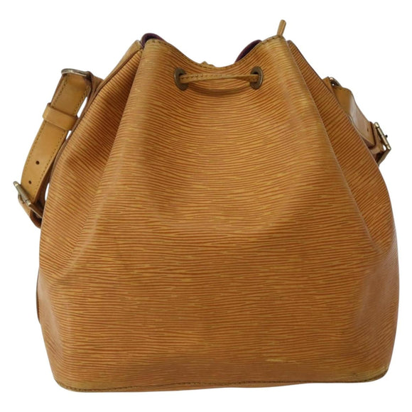 LOUIS VUITTON Epi Petit Noe Shoulder Bag Yellow M44109 LV Auth 142786