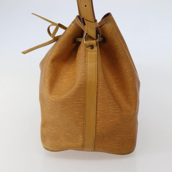 LOUIS VUITTON Epi Petit Noe Shoulder Bag Yellow M44109 LV Auth 142786