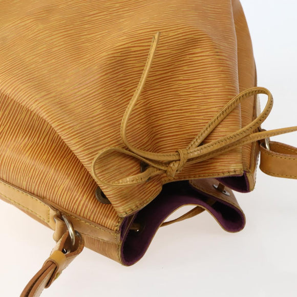 LOUIS VUITTON Epi Petit Noe Shoulder Bag Yellow M44109 LV Auth 142786