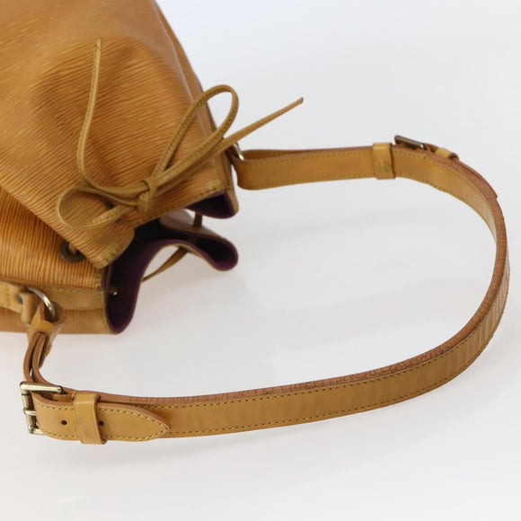 LOUIS VUITTON Epi Petit Noe Shoulder Bag Yellow M44109 LV Auth 142786