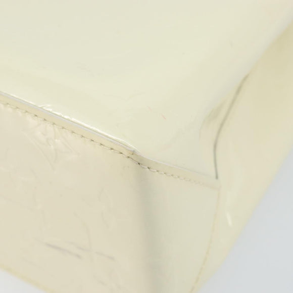 LOUIS VUITTON Monogram Vernis Reade PM Hand Bag Perle M91336 LV Auth 142788