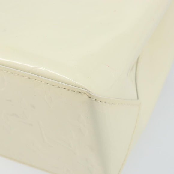 LOUIS VUITTON Monogram Vernis Reade PM Hand Bag Perle M91336 LV Auth 142788