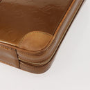 LOUIS VUITTON Monogram Vernis Van Damme Hand Bag Bronze M91125 LV Auth 142789-15