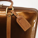 LOUIS VUITTON Monogram Vernis Van Damme Hand Bag Bronze M91125 LV Auth 142789-18