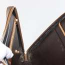 LOUIS VUITTON Monogram Vernis Van Damme Hand Bag Bronze M91125 LV Auth 142789-22