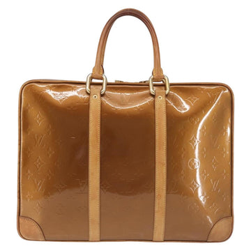 LOUIS VUITTON Monogram Vernis Van Damme Hand Bag Bronze M91125 LV Auth 142789 - 0