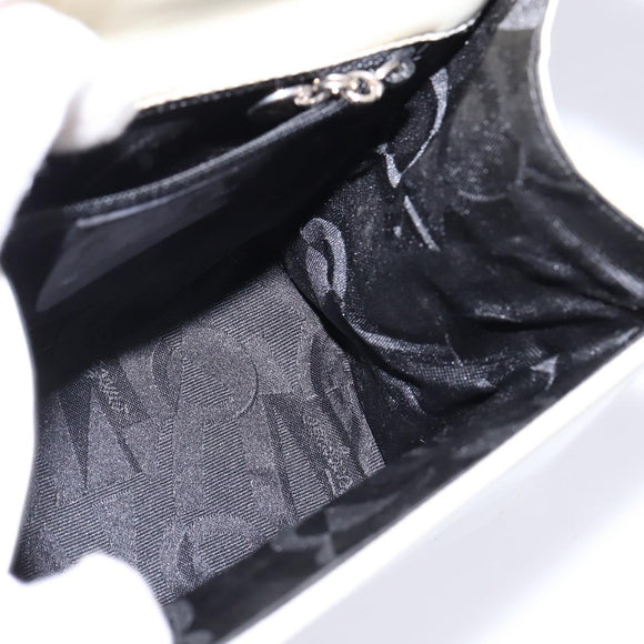 Salvatore Ferragamo Gancini Hand Bag Patent leather 2way White Auth 142795