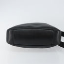 GUCCI Bamboo Shoulder Bag Leather 2way Black Gold 001 1638 Auth 142796-11