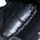 GUCCI Bamboo Shoulder Bag Leather 2way Black Gold 001 1638 Auth 142796-17