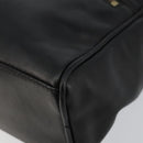 CELINE Schoudertas Leer Zwart Goud Auth 142797-9