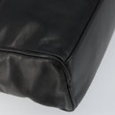 CELINE Schoudertas Leer Zwart Goud Auth 142797-14