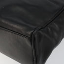CELINE Schoudertas Leer Zwart Goud Auth 142797-15