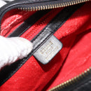 CELINE Shoulder Bag Leather Black Gold Auth 142797-18