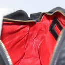 CELINE Shoulder Bag Leather Black Gold Auth 142797-20