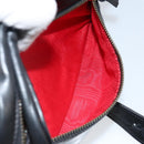 CELINE Shoulder Bag Leather Black Gold Auth 142797-22