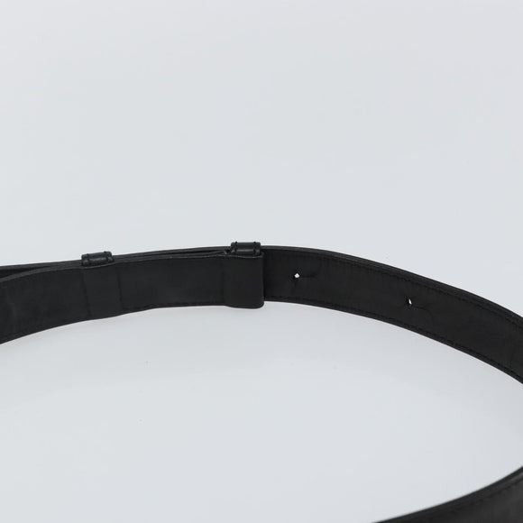 CELINE Shoulder Bag Leather Black Gold Auth 142797